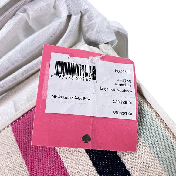 Kate spade Run Around Breezy Stripe Crossbody Bag NEW - Picture 9 of 9